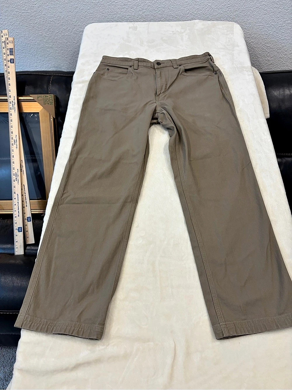 Duluth Trading Co. Flex Fire Hose. Pants Brown Waist 36 Like New